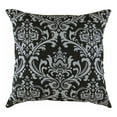 thumbnail image 4 of TreeWool (Pack of 2) Damask Accent Decorative Cotton Throw Pillow Covers (18 x 18 Inches, Black & Gray), 4 of 6