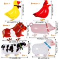 thumbnail image 2 of Globos con forma de animales caminantes para fiestas temáticas de KINYFY Farm, 6 unidades, 2 of 7