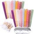 thumbnail image 1 of 48 Piezas Velas para Oídos Naturales Conos de Cera de Abejas 8 Colores con 24 Discos Protectores, 1 of 4