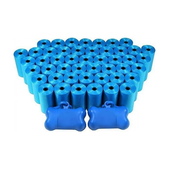 1,000 Pet Waste Bags with Two Dispensers - 1,000 Dog Poop Pick up Bags with Bag Dispenser