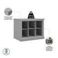 thumbnail image 3 of Pemberly Row 24W Small Shoe Bench with Shelves in Gray - Engineered Wood, 3 of 7