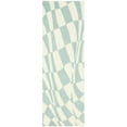 thumbnail image 5 of SAFAVIEH Soho Samantha Abstract Wool Runner Rug, Blue/Ivory, 2'6" x 8', 5 of 8