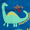 Roarsome Dino, variant on Baby Boom Rainbow Unicorn Toddler Nap Mat