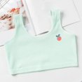 thumbnail image 2 of Wuxian Girls Bras Training Bras For Big Girls Sports Bra Yoga Bra For Teens Comfort Dance Crop Top Bra,Mint Green, 2 of 4