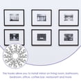 thumbnail image 4 of NICEXMAS 32-Piece Heavy Duty Stainless Steel Picture Hanging Hooks, Finish for Bathroom, Bedroom, Wall Decor, 4 of 6