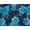Blue Wall Flower, variant on Roaman's Women's Plus Size Knit Thermal V Neck Swing Tunic – Long Sleeve