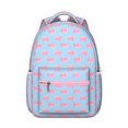 thumbnail image 1 of Farm Animal Pig Print Student Backpack Cute Cartoon Watercolor School Bag with Funny Pig Design Abstract Pattern Aesthetic Bookbag for Student, 1 of 2