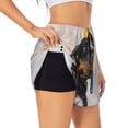 thumbnail image 3 of Lsque Dachshund Sitting in Bathtub Printed Women's Running Shorts with Liner Pockets,Elastic Quick Dry Workout Athletic Gym Yoga Shorts,Womens High Waist Shorts-Small, 3 of 9