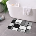 thumbnail image 3 of FJPT Non Slip Flannel Polyester Floor Mat For Bathroom Kitchen Bedroom Decor 31.5x19.7 inch, 3 of 5
