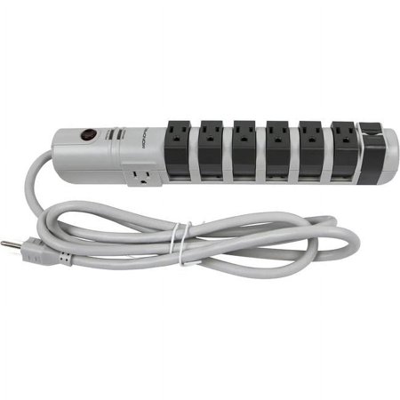 UPC: 0757901811067 | 8-Outlet Rotating Surge Protector Power Strip