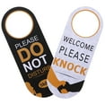 thumbnail image 2 of TABLZONE Durable PVC Do Not Disturb Sign Easy to Hang Assorted Colors, 2 of 8