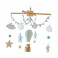 thumbnail image 4 of Móvil para cuna de bebé, campana para cama, carillón de viento para techo, bola de fieltro, decoración colgante Estilo A, 4 of 9