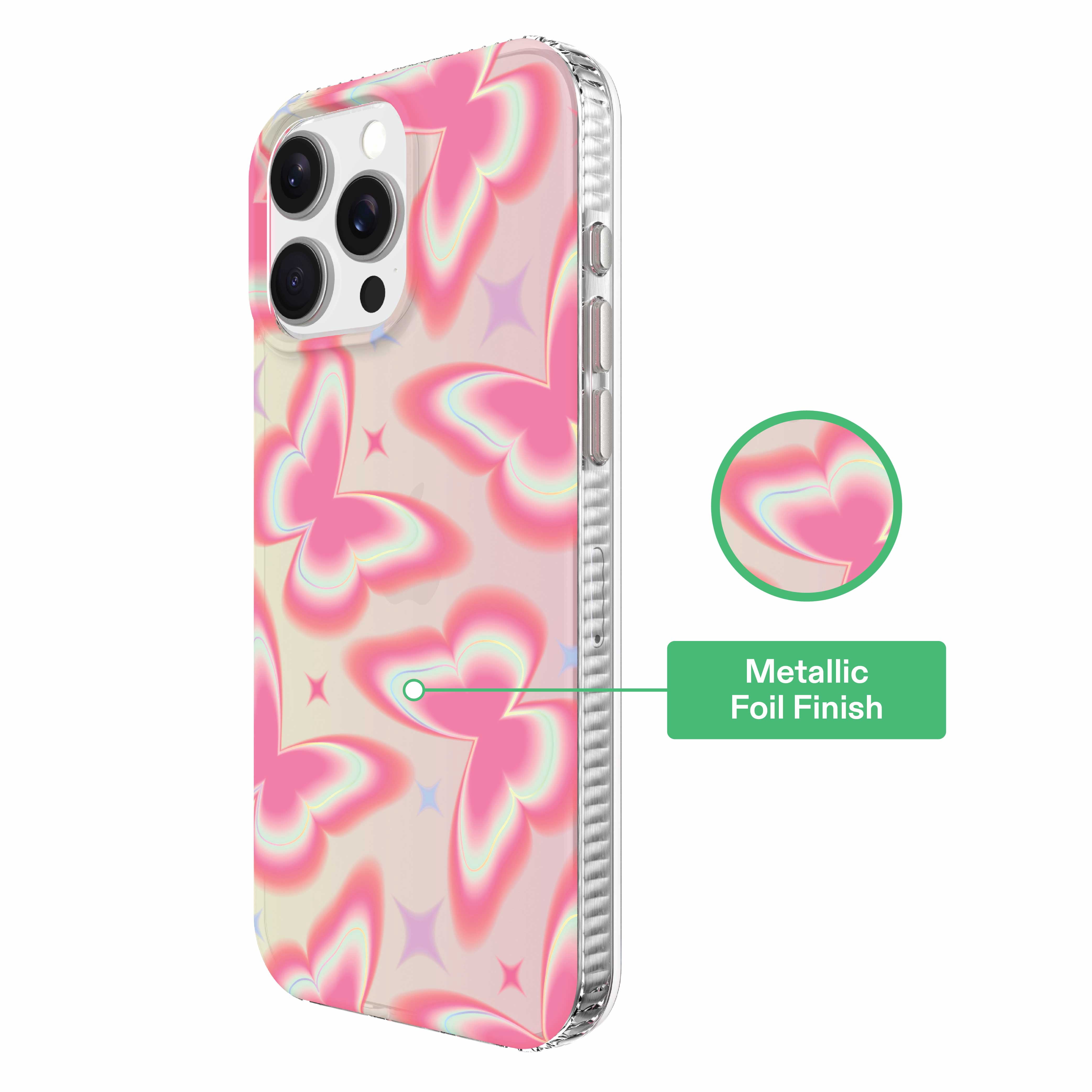onn Retro Butterfly Phone Case for iPhone 16 Pro Max