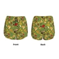 thumbnail image 3 of Yiaed Squirrel And Fox In The Forest Print Women's Running Shorts with Liner 3 Zipper Pockets Elastic Workout Athletic Gym Yoga Shorts-X-Large, 3 of 7
