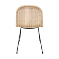 thumbnail image 4 of Silla de Exterior Mundo In Guyana Jardin Patio o Terraza, Acero y Rattan, 43x52x104cm, 4 of 8