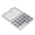 thumbnail image 2 of Assortiment de Rondelles d'Écrous à Visser, Acier Inoxydable 304 Aspect Plat 480PCS Filetage Transparent Kit de Rondelles d'Écrous à Visser avec Boîte de Rangement pour Professionnels, 2 of 8