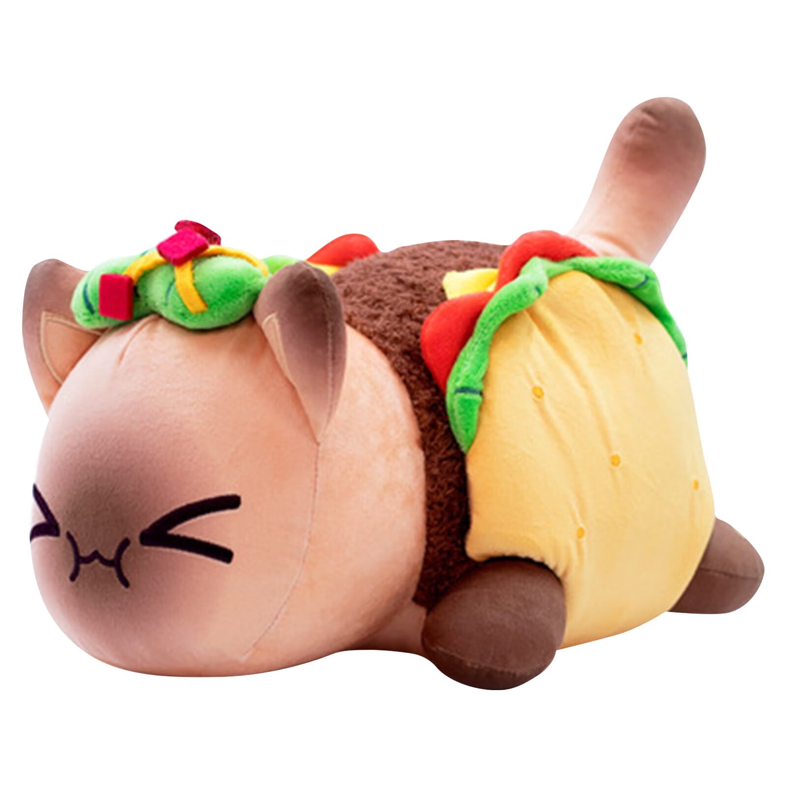 Moonsky Cat Food Plush Toy, Plush Toy cat Meow, cola Fries Sandwich Hamburger, Mermaid, Plush
