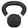 thumbnail image 2 of Yes4All Powder Coated Cast Iron Kettlebell Single White - 4 KG / 9 LB Strength Training Kettlebells Weight Set for Full Body Workout, Home Gym, 2 of 4