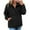 01-Black&sweatshirt for women, variant on Women's Half Zip Quilted Jacket Loose Fit Casual Long Sleeve Puffer Sweatshirts with Pocket, Brown, XXL