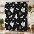 thumbnail image 2 of Halloween Shower Curtain, Cartoon Ghosts Polyester Fabric Bathroom Decor Curtain, Machine Washable Waterproof, Halloween Holiday Gift for Women Men, 72 x 72 Inches, 2 of 7