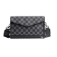 thumbnail image 1 of Bolsa Belug Bandolera Elegante De Pu A Cuadros Para Hombre GRIS NEGRO CUADRITOS, 1 of 5