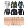 thumbnail image 4 of Frontwalk Men's T Shirt Skinny Compression Base Layer Tops Long Sleeve Mens Breathable Camouflage Long -sleeved Camouflage Black Grid 2XL, 4 of 4