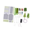 thumbnail image 4 of Kits de escenografía a escala HO para estacionamiento, con diseño de bricolaje con LED, escena de modelo de automóvil para estacionamiento para, 4 of 8