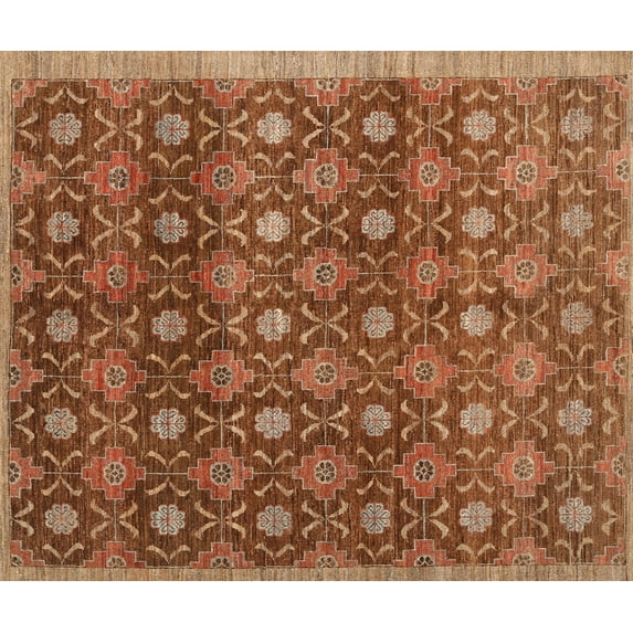 Ahgly Company Machine Washable Indoor Rectangle Contemporary Tomato Red Area Rugs, 5' x 8'