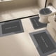 thumbnail image 4 of Alfombras de baño, alfombras para sala de estar, alfombra de área, tapete de baño, juego de 4 tapetes para inodoro, súper absorbentes, lavables en seco, respaldo antideslizante para una limpieza segur, 4 of 8