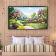 thumbnail image 3 of Kit Punto Cruz Con Flores Primavera Cuentas Bordado Parcial 9CT 86x48cm, 3 of 9