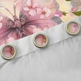 thumbnail image 4 of jejeloiu 3D Cute Butterfly Blackout Curtains Set of 2 (52x84 Each),Rustic Flowers Plants Window Curtains,Pink Floral Curtains and Drapes For Girls,Luxury Bedroom Decor, 4 of 6