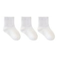 thumbnail image 2 of Krdevn 3-Packs Kids Socks for Boys Girls Toddler Mid Crew Athletic Socks for Outdoor Sports Play Comfortable Stretchy Everyday Wear with Sneakers,0-6M, 2 of 3