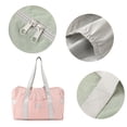 thumbnail image 3 of Foldable Travel Duffel Bag Tote Carry-on Luggage Sport Duffle Carry-on bags for airplanes Weekender Overnight for Women and Girls - Pink, 3 of 8