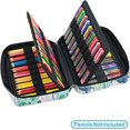 thumbnail image 3 of Colored Pencil Box 166 Pen Slots with Convenient Packaging and Zipper Closure, Multi-Layer Holder for Prismacolor Colored Pencils and Gel Pen (Cactus), 3 of 5