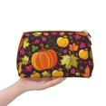 thumbnail image 4 of Gaeub Autumn Harvest Pumpkin Joy Printed Travel Cosmetic Bag,Makeup Bag, Large Capacity Toiletry Bag for Women, Portable Pouch Make Up Organizer with Zipper and Divider, 4 of 8