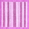thumbnail image 1 of Ahgly Company Indoor Square Solid Purple Modern Area Rugs, 4' Square, 1 of 4