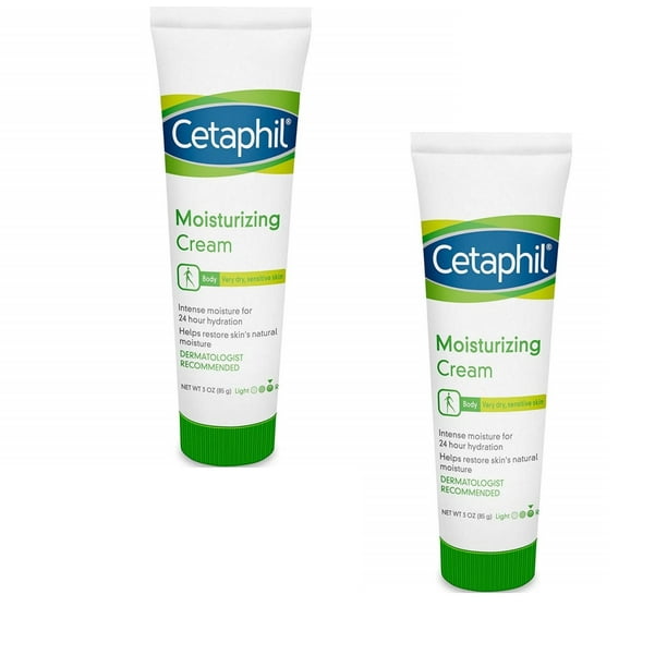Cetaphil Moisturizing Cream 3 oz (2 Pack)