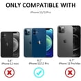 thumbnail image 2 of AmPm for iPhone 12/12 Pro Case with Sliding Camera Cover and Card Holder Heavy Duty Protective iPhone 12 Case with Screen Protector Magnetic Kickstand Phone Case for iPhone 12/12 Pro(Black), 2 of 7