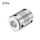 thumbnail image 3 of 5 Paquetes de Acoplamiento de Eje de Aleación de Aluminio 8mm a 10mm, Conector de Motor Flexible (L25xD19), 3 of 5