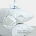 thumbnail image 5 of Qatan Microfiber Waterproof Pillow Protector – Soft, Noiseless Zippered Pillow Covers - Pack of 4 Queen Size Pillowcase, 5 of 9