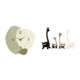 thumbnail image 1 of Reloj De Pared De Jirafa, Decoración Moderna De Cerámica Para Cocina, Oficina, Dormitorio, Casa De Campo, Centro De Mesa, Habitación Creativa, Estatua Colgante, 1 of 8