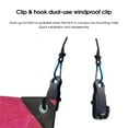 thumbnail image 5 of Lohuatrd 1 Set Windproof Tarp Clips Compact Lightweight Teethed Mouth Tent Clamp Outdoor Supplies, 5 of 7