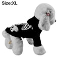 thumbnail image 2 of Disfraz de perro de Halloween con calavera brillante sólida vestido de fiesta de carnaval para mascotas 466, 2 of 5