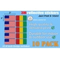 thumbnail image 3 of (x10) 3M Reflective Guinea and US Flag Stickers | Versatile & High Quality Safety Decals | Hard hats, laptops, bikes, toolboxes, 3 of 3