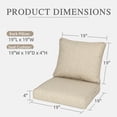 thumbnail image 6 of Aoodor 19" x 19" Patio Deep Seat Cushion Set, Water Resistant & Fade Resistant Outdoor Furniture Cushions with Adjustable Straps for Patio, Deck, Garden, 6 of 8