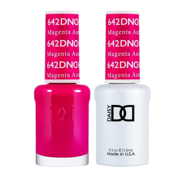 DND Nail Polish Gel & Matching Lacquer Set - 642 MAGENTA AURA