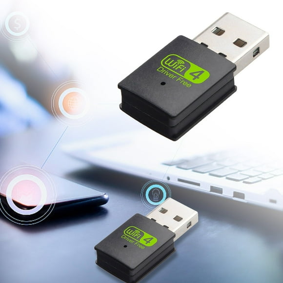 BotaniNest High Speed Wireless Network Adapter LAN Adapter Receiver For Computers 300Mbps Plug And Play WiFi Card Ideal For Desktop And Laptop Connectivity