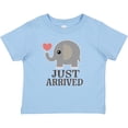 thumbnail image 3 of Inktastic Just Arrived Baby Elephant Boys or Girls Baby T-Shirt, 3 of 5
