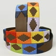 thumbnail image 2 of BE BAR H EQUINE Western Genuine Leather Men And Women Brown Belt Embroidered Multi, 2 of 4