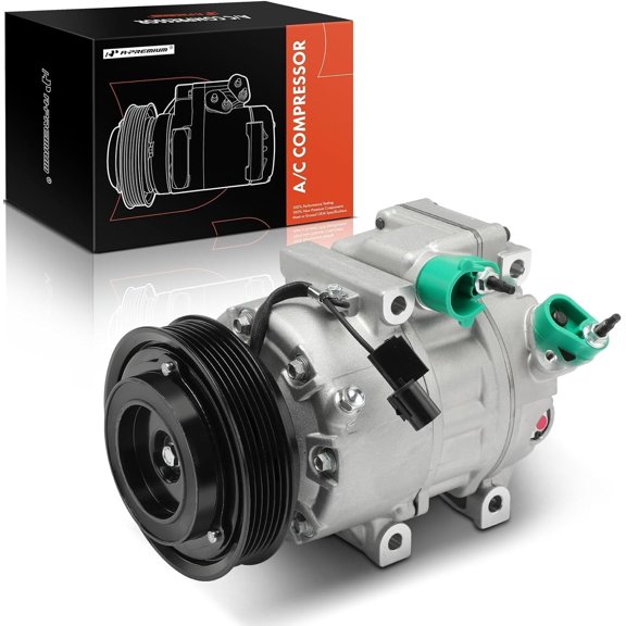A-Premium A/C Compressor with Clutch Compatible with Hyundai Sonata 3.3L 2009-2010